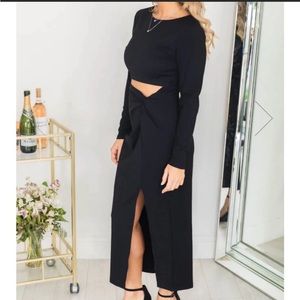 Pink Liliy cut out dress